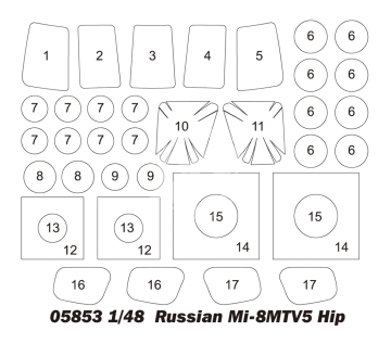 Russian Mi-8MTV5 Hip - Trumpeter 05853 skala 1/48
