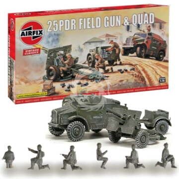 Działo polowe kal. 25PDR + Morris C8 - Airfix A01305V skala 1/76