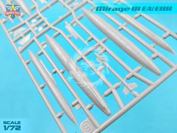 Model plastikowy Mirage IIIEA/EBR, ModelSvit, MSVIT 72063, skala 1/72