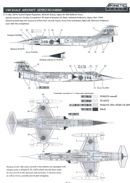 Model plastikowy F-104J Starfighter J.A.S.D.F Kinetic K48080 skala 1/48