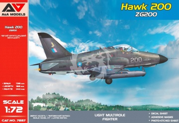 Hawk 200 light multirole fighter (reg ZG200) A&A Models 7227 skala 1/72
