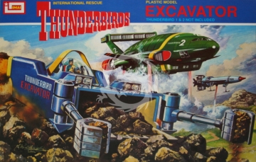 Model plastikowy Thunderbird X Car (Excavator), IMAI B-1827, model bez skali.