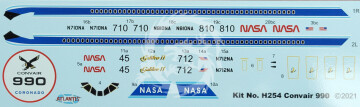 Convair 990 Jet Airliner Nasa Markings - Atlantis 254 skala 1/135