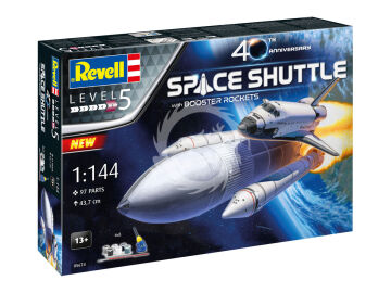 40th Anniversary Space Shuttle with Booster Rockets - Revell 05674 skala 1/144