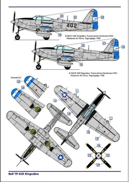 Model plastikowy Bell TP-63E Kingcobra, Dora Wings DW48003 skala 1/48