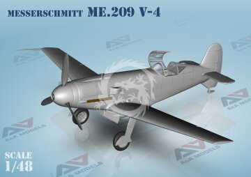 Messerschmitt Me 209 V4 A&A Models 4810 skala 1/48