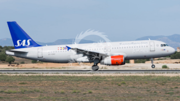 Airbus A320 NEO SAS LN-RGO - kalkomania pas-Decals w skali 1/144