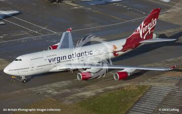 Boeing 747-400 Virgin Atlantic airways Lady Penelope G-VFAB Kalkomania Pas-Decals skala 1/144