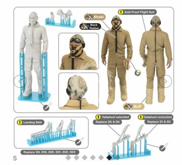 Zestaw detali dla Me-163B GasPatch Models 21-48237 skala 1/48