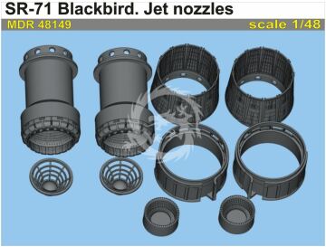 SR-71 Blackbird. Jet nozzles -Revell MDR48149 skala 1/48