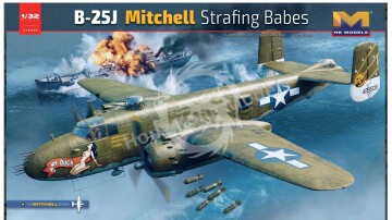 B-25J Mitchell Strafing Babes HK Models 01E036 skala 1/32
