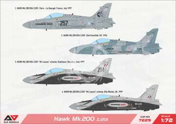 Hawk 200 light multirole fighter A&A Models 7229 skala 1/72