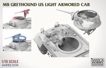 M8 Greyhound US Light Armoured Car Andy's Hobby Headquarters  AHHQ008 skala 1/16
