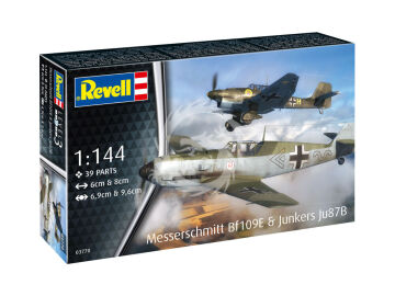  Messerschmitt Bf109E & Junkers Ju87B - Revell 03770 skala 1/144