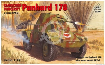 Samochód pancerny Panhard 178-wieża APX-3 - RPM 72300 skala 1/72