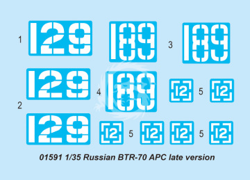 Russian BTR-70 APC Late version - Trumpeter 01591 skala 1/35