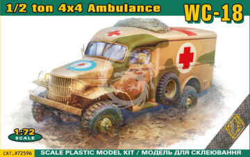 NA ZAMÓWIENIE - WC-18 1/2 ton 4x4 Ambulance truck - ACE 72596 skala 1/72 