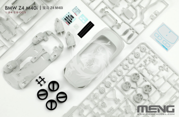 BMW Z4 M40i - Meng Model - CS-005 skala 1/24