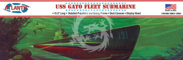USS Gato Fleet Submarine -  Atlantis L743 skala 1/240