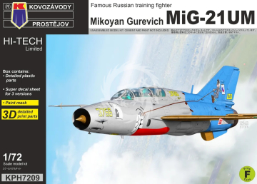 Mikoyan Gurevich MiG-21UM - Kovozavody Prostejov KPH7209 skala 1/72