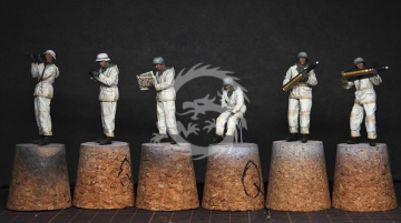  German 88mm Gun Flak 36 w/ 6 Crew Members - Border Model BT-013  skala 1/35
