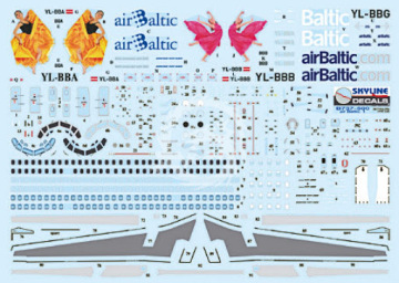 Boeing 737-500 Air Baltic Skyline Models SKY144-05b  skala 1/144