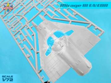 Model plastikowy Mirage IIIEA/EBR, ModelSvit, MSVIT 72063, skala 1/72