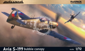 Avia S-199 bubble canopy ProfiPack Eduard 70151 skala 1/72