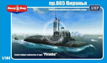 Soviet midget submarine Piranha  Mikromir 144-001 skala 1/144