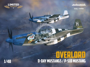 PREORDER - OVERLORD: D-DAY MUSTANGS / P-51B MUSTANG DUAL COMBO EDUARD-LIMITED  Eduard 11181 skala 1/48 
