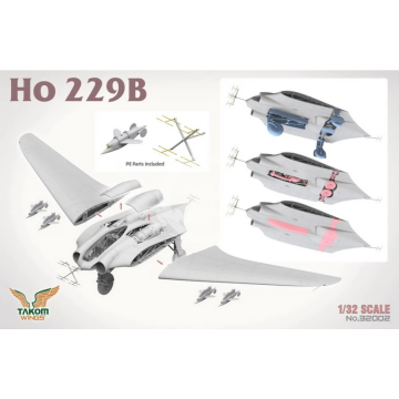 Horten Ho 229B TAKOM MODEL TAK32002 skala 1/32