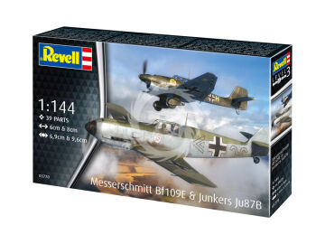  Messerschmitt Bf109E & Junkers Ju87B - Revell 03770 skala 1/144