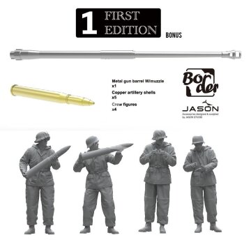 Sd.Kfz. 164 Nashorn Early/Command w/4 figures - Border Model BT-024 skala 1/35