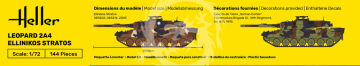 STARTER KIT Leopard 2A4 - Ellinikos Stratos - Heller 35802 skala 1/72