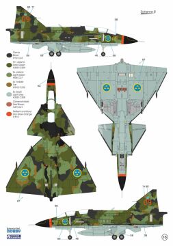   SAAB SK-37E Stör-Viggen 'Electronic Warfare Agressor' - Special Hobby SH72540 skala 1/72 