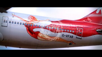 Boeing 747-400 Virgin Atlantic airways Lady Penelope G-VFAB Kalkomania Pas-Decals skala 1/144
