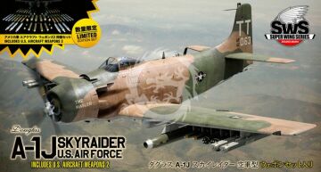 Przedsprzedaż - A-1J Skyraider U.S.AIR FORCE + zestaw WEAPONS 2 - Zoukei-Mura SWS16 600skala 1/32