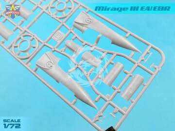 Model plastikowy Mirage IIIEA/EBR, ModelSvit, MSVIT 72063, skala 1/72