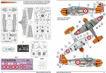 Model plastikowy Bloch MB.151 C.1 Dora Wings DW72026 skala 1/72