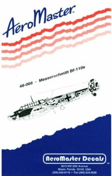 Messerschmitt Bf-110's AeroMaster 48-066 1/48