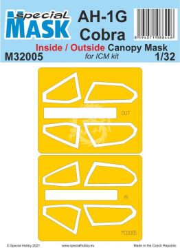 Maski do AH-1G Cobra Inside/Outside MASK Special Hobby M32005 skala 1/32