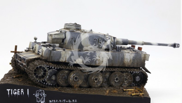 Tiger I Initial Production s.Pz.Abt.502 Leningrad Region 1942/43 Winter - Border Model BT-014 skala 1/35