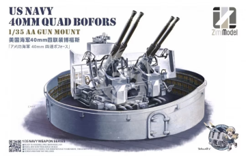 PRZEDSPRZEDAZ  - US Navy 40mm Quadruple Bofors Zimi Model 53001 skala 1/35
