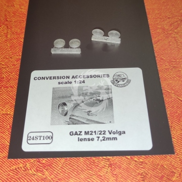GAZ M21/22 Volga lense 7,2mm 4pcs - Start43 St100 skala 1/24