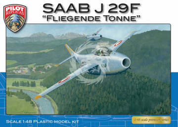 Model plastikowy SAAB J 29F J29F Austrian 
