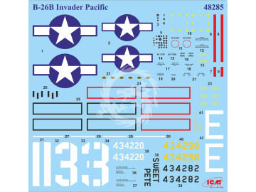 Model plastikowy Douglas A-26B Invader Pacific War Theater ICM 48285 skala 1/48