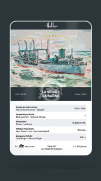 PREORDER - LA SEINE + LA SAONE TWINSET Heller 85050 skala 1/400