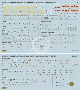 PLAAF Su-35S Flanker E  Lion Roar GWH S7206 skala 1/72