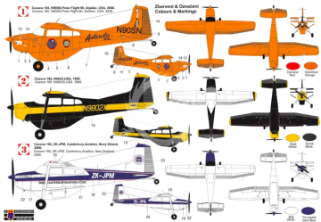 Cessna C-185 Skywagon Special Kovozavody Prostejov KPM72366 skala 1/72