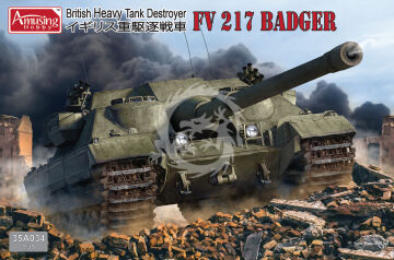 British Heavy tank Destroyer FV 217 Badger Amusing Hobby 35A034 skala 1/35